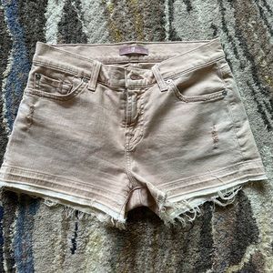 7 For All Man Kind Pink Denim Shorts Size 26